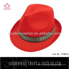 Chapéus de fedora vermelha para homens promocionais